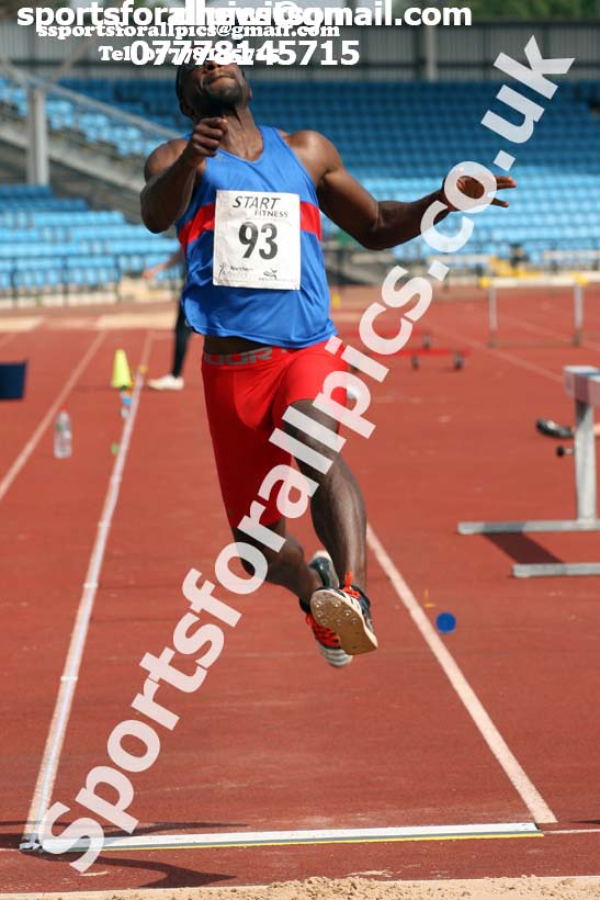 Senior mens long jump, Northern Senior and Under-20s Champs., Sports City, Manchester. Photo: David T. Hewitson/Sports for All Pics